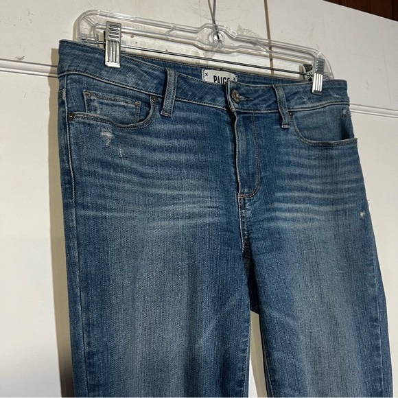 PAIGE Verdugo Ankle Jeans North Star Distressed Eroded Size 27 - Picture 3 of 10